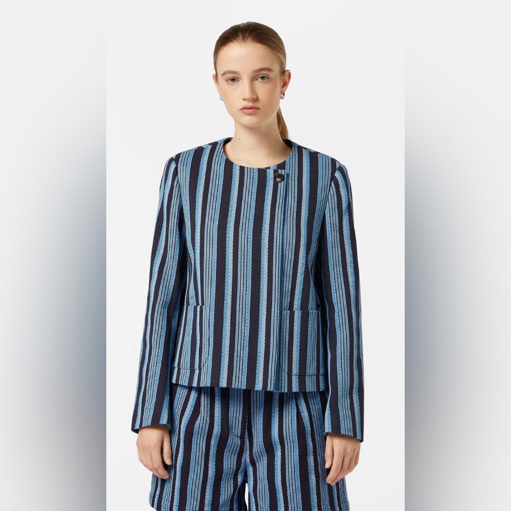 Scotch & Soda Textured Stripe Blazer   NWT